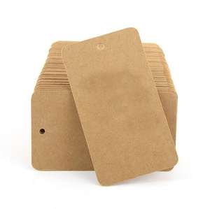 Tarjeta de Papel con Código QR, Etiqueta de Ropa de Papel Kraft, Tarjeta de Publicidad para Tienda Personalizada con Logotipo - Product Image 3