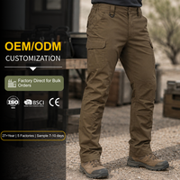 Pantalon cargo tactique Ripstop personnalisé BSCI pour hommes, imperméable, respirant, résistant à l'huile, 65/35 coton poly, pantalon de combat, OEM