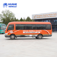 Bus Toyota Coaster d'occasion, diesel, conduite à gauche, boîte manuelle, 21-40 places, Euro 3, origine Henan, vitesse maximale 91-110 km/h, en stock