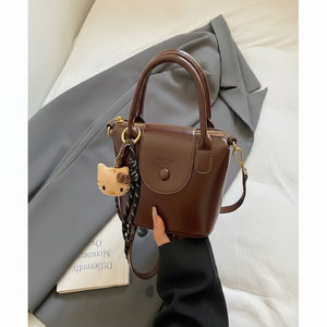 Cute <b>Mini</b> <b>Tote</b>. A playful accessory with a charming plush keychain. Available at wholesale prices - Product Image 1