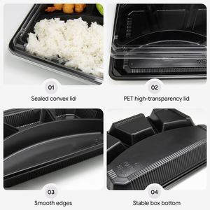 4 bölme PPFood konteyner 900ml plastik ambalaj paket Fast Food konteyner - Product Image 4