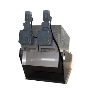 Multi-disc Screw Press sludge peralatan dewatering multi-disc screw press untuk dehidrasi kotoran