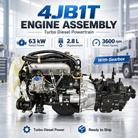 Ensemble moteur SCDC ISUZUU 4JB1T turbocompressé 63 kW 2,8 L 3600 tr/min 12 V 80 A avec boîte de vitesses manuelle à 5 rapports pour camionnette légère
