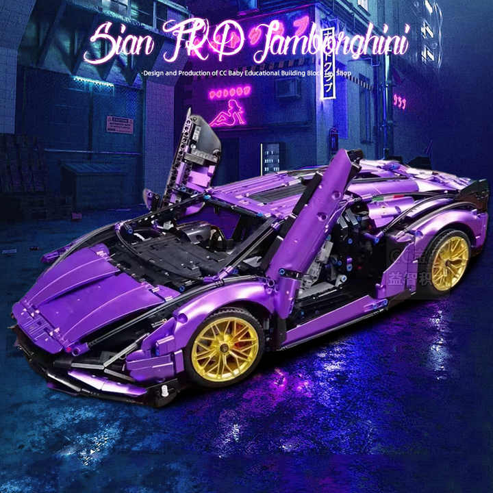 Decool SIAN FKP37ランボルギーニテクノロジー1:8 42115 MOCと互換性の 