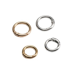 Conector de Aro Redondo con Cierre de Anillo de Resorte de Aleación, Accesorio de Joyería Metálico Galvanizado para Llaveros Hechos a Mano y Adornos de Bolsos - Product Image 4