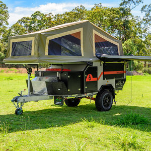 Ecocampor - Remolques Pequeños Plegables <span class=keywords><strong>para</strong></span> Campamento, Caravana <span class=keywords><strong>con</strong></span> Cocina y <span class=keywords><strong>Mesa</strong></span> Plegable en Venta - Product Image 1