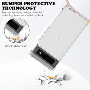 Funda con correa de teléfono cruzada transparente manos libres para Google 10 9 8 7 6 Pro XL 8A 7A 6A 5A 4A 3A - Product Image 4