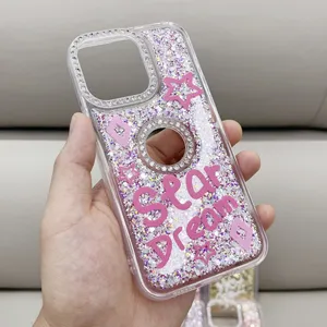 bling cartoon for girls shockproof sublimation clear tpu silicone anime cute wholesale airbag mobile phone cases