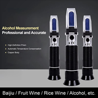 Réfractomètre portable avec ATC 0 à 80 pour cent ABV pour vin bière spiritueux testeur d alcool