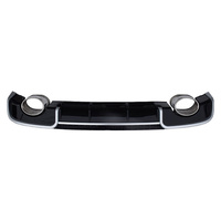 Diffuseur de pare-chocs arrière Style OEM RS3 pour Audi A3 8V Hatchback/Sportback (2014-2016) Découpes d'échappement double/quad Noir ou Argent