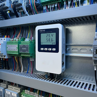 Registrador de Datos de Temperatura y Humedad Mini, con Pantalla LCD, Wi-Fi Multicanal, Plástico, Compatible con OEM/ODM, Expansión de Sensor Externo RS485