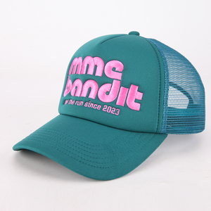 Gorra Trucker Personalizada con Bordado 3D en Relieve, Malla de Espuma, Corona Alta, Parte Trasera de Malla, 5 Paneles, Estilo Retro Urbano, con Estampado de Espuma para Hombre y Mujer - Product Image 1