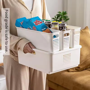 حاويات تخزين الطعام المنزلية البلاستيكية المربعة بتصميم مختصر من الصين Rmier - Product Image 4