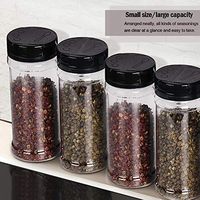 Bouteille shaker en plastique PET de qualité alimentaire écologique de 100 ml, durable, transparente, avec couvercle à clapet, 3 couleurs disponibles