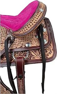 Sillín occidental ligero de grado superior, fuerte, resistente a la intemperie, árbol de madera duradero, sillines duraderos para montar a caballo, cuero inglés - Product Image 3