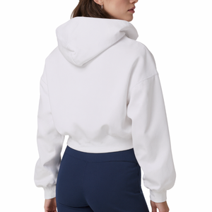 แจ็กเก็ตโยคะแบบซิปรูดทรงสลิมฟิตมีฮู้ดยาวถึงเอวสำหรับผู้หญิงสำหรับฤดูใบไม้ผลิและฤดูใบไม้ร่วง - Product Image 3