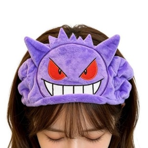 Serre-tête en peluche anime japonais en gros, <span class=keywords><strong>mignon</strong></span> et doux rose orange pour le lavage du visage et le maquillage, ornement capillaire, directement de l'usine - Product Image 1