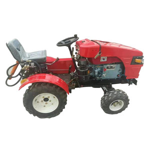 Mini Tractor de 12hp 15HP para granja pequeña 4x4 Tractor compacto articulado agrícola Tiller Hoe - Product Image 2