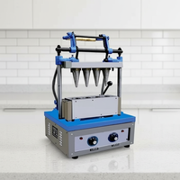 Machine à fabriquer des cornets de glace commerciaux en gaufrettes de sucre
