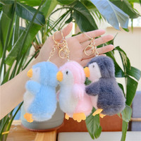 Porte-clés pingouin en peluche chaud et mignon, jouet en peluche pour enfants, porte-clés animaux en peluche