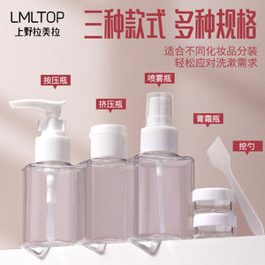 Set de Viaje para el Cuidado de la Piel LMLTOP, 6 Piezas, Botella PET de 80 ml, Decantador Portátil de Cosméticos Faciales SY1038 - Product Image 4