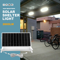 Kit d'éclairage LED Demax Solar Batten Light pour abri de voiture, station de bus, cour, jardin, paysage, extérieur/intérieur, étanche IP65