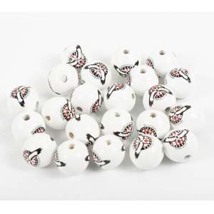 Custom American Independence Day Series Loose Round Natural <b>Wood</b> <b>Beads</b> for Jewelry Making - Product Image 4