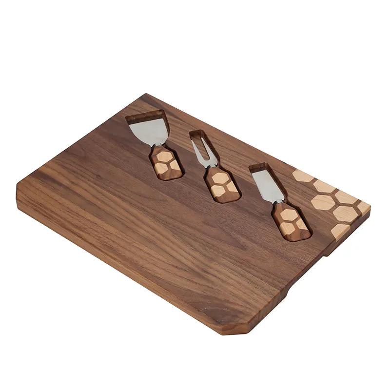 Mini tablas de cortar de madera a granel tabla de cortar rectangular de Acacia personalizada de grado alimenticio