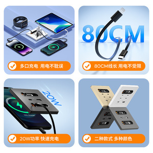 อะแดปเตอร์ชาร์จไฟติดผนังแบบ USB 86 ชนิด International Electric กำลังไฟ 20 วัตต์ ชาร์จเร็ว แบบ Type C พับได้ สำหรับโทรศัพท์มือถือ - Product Image 1