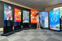 Pantalla LCD Táctil BEMS de 100/86/75/65/55 Pulgadas, Panel BOE, Quiosco Publicitario, Letrero Digital LED para Supermercado