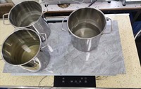 Nouvelle plaque à induction électrique 3 brûleurs, panneau en céramique, 9 niveaux de réglage, verrouillage enfant, encastrable, boîtier en acier inoxydable, écoénergétique, pour cuisine domestique