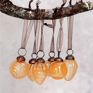 العنبر الساخن عيد الميلاد-20 زجاج زينة شجرة عيد الميلاد-زينة صغيرة-كرات عيد الميلاد - Product Image 3