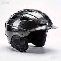 Coque de casque en fibre de carbone jacquard tissée, résistante à l'abrasion, 110 GSM, motif géométrique abstrait, légère, pour football/soccer