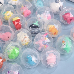 Capsule en plastique transparente de 45 mm en forme de diamant pour boîte de jouets classiques surprise pour distributeur automatique, certification ASTM pour 14 ans et plus - Product Image 5