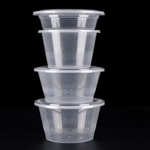 Conteneur alimentaire jetable en <span class=keywords><strong>plastique</strong></span> PET de bonne qualité, plateau de préparation de repas, bol à emporter pour biscuits et nouilles, pour le stockage des aliments - Product Image 3
