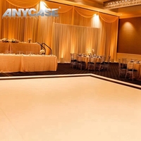 Plancher de danse portable TM à installation rapide, sans perçage, à emboîtement, en marbre SICO blanc brillant, pour événements