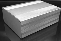 Boîtier d'amplificateur en aluminium divisé pour carte de circuit imprimé, coque électrique personnalisée, boîtier d'alimentation pour projet électronique