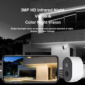 3MP tuya Camara de seguridad Wifi securite projecteur BATTERIE exterieur Pin PIR cần thiết spotlight Led máy ảnh điện năng thấp - Product Image 6
