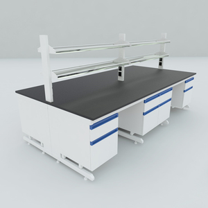 C-khung phòng thí nghiệm đồ nội thất bàn làm việc giá với tủ treo thiết kế đặc biệt dễ dàng làm sạch thiết kế phòng thí nghiệm - Product Image 4