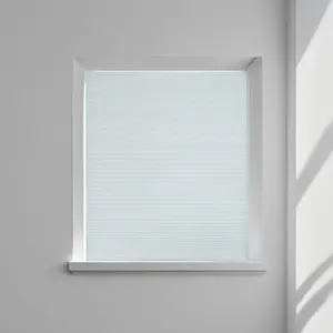 リビングルーム用プリーツカーテン白い透明窓ブラインド