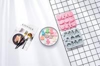 Moules à gâteau en silicone antiadhésifs sur le thème de Noël, de qualité alimentaire, réutilisables, mignons, en silicone magnétique pour chocolat, bonbons et glaces, moule DIY