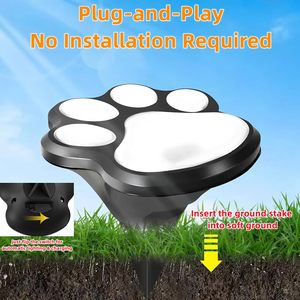 Nueva Lámpara Solar <span class=keywords><strong>LED</strong></span> Creativa para Exteriores con Forma de Garra de Gato, IP65 Impermeable, Decorativa para Jardín, Patio y Césped, en Stock - Product Image 3