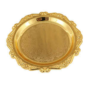 Porta Torta in Metallo Moderno, Vassoio Piccolo Monocolore, Piatto Decorativo per la Casa, Porta Tazze da Tè, Piatto Porta Gioielli, Piatto per Snack - Product Image 5