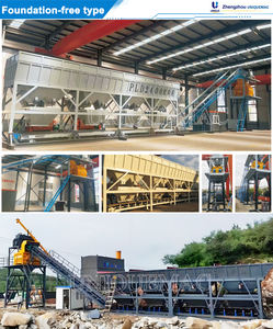 Produsen Profesional Pabrik Pengaduk Beton MHZS 60/90/120/180 Pabrik Beton Modular Tanpa Pondasi Harga - Product Image 3