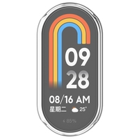 Étui de montre intelligent de mode pour Xiaomi Mi Band 8 étui de protection de montre de galvanoplastie en TPU à couverture complète