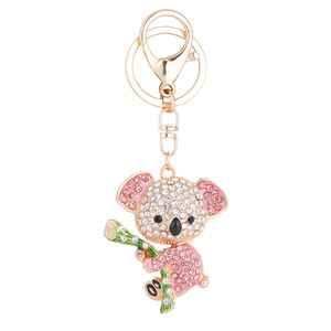 Llavero de Koala con Pedrería Estilo Chino, Colgante Lindo para <span class=keywords><strong>Bolso</strong></span>, Anillo Metálico para Llaves, Venta al por Mayor, Pequeño Regalo para Mujeres - Product Image 5