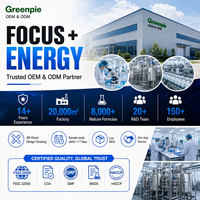 Complément alimentaire Greenpie, étiquette privée OEM, Focus Energy, poudre énergétique aux agrumes, pré-entraînement sportif