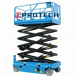 Новое передвижное стальное ножничное подъемное электрическое гидравлическое воздушное рабочее оборудование 14-метровая ножничная подъемная платформа - Product Image 2
