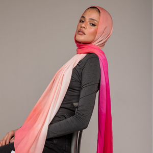 Personnalisé Ombre Respirant Léger Solide Modal Imprimé Blocage De Couleur Multifonction Toutes Saisons Hijab Long Châle Traditionnel - Product Image 3