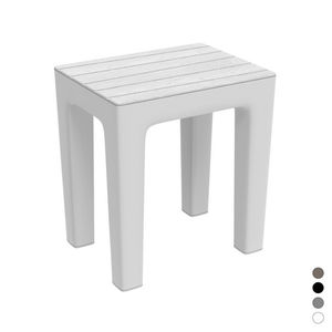 Tabouret Woody Noir 38x29x41.5 Cm Siège de Jardin Extérieur - Product Image 3
